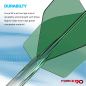 Preview: Mission Force 90 Moulded Flight & Shaft System Grün/Transparent - Standard No6